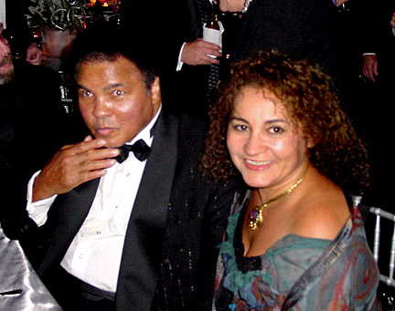 muhammad ali e a artista brasileira americana naza em washington 